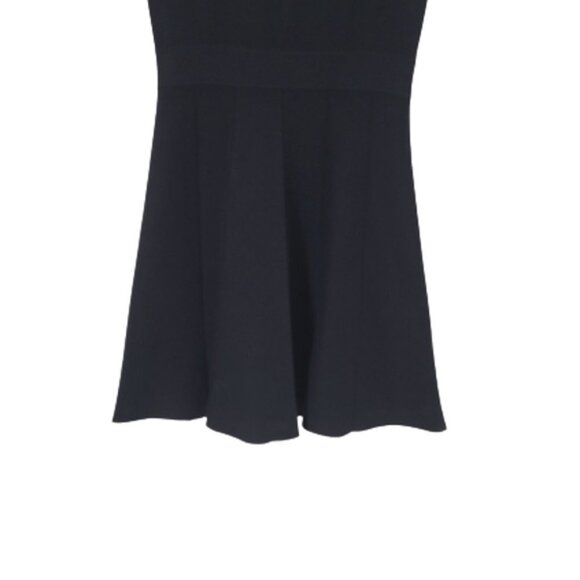 CLUB MONACO Black Short Sleeves Fit-n-Flare Knit Sweater Dress Women's Size S - Picture 12 of 13
